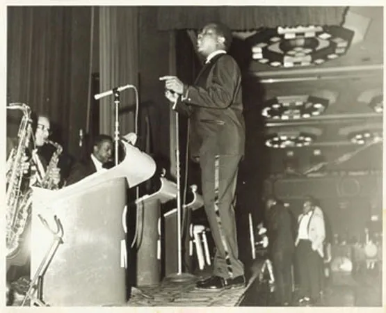 Rehearsing at the New York Hilton, 1964