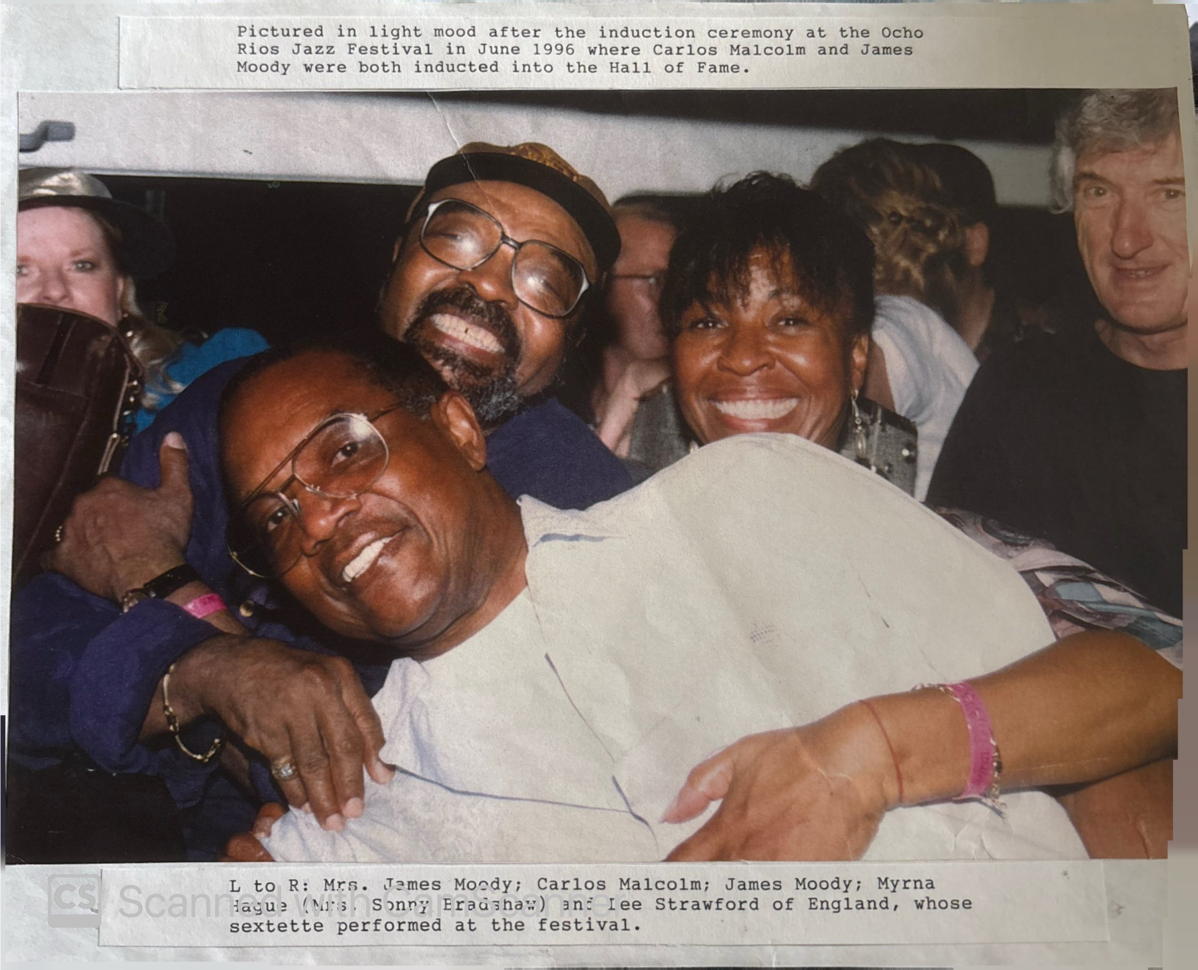 Ocho Rios Jazz Hall of Fame induction, 1996